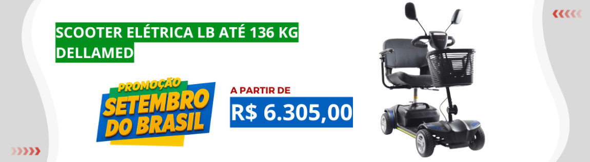 Setembro | Scooter Elétrica LB até 136 Kg Dellamed