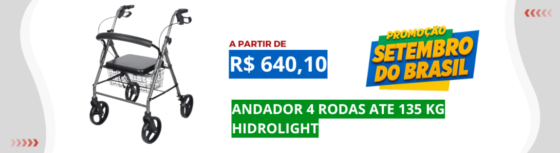 Setembro | ANDADOR 4 RODAS ATE 135 KG HIDROLIGHT