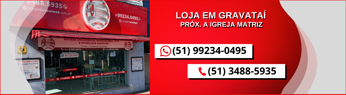 Banner Loja de Produtos Ortopédicos e Hospitalares em Geral em Gravataí