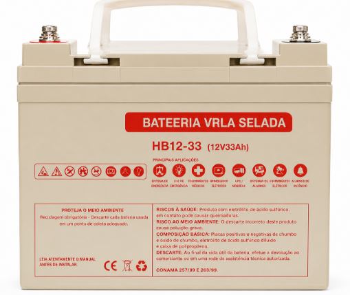 BATERIA 12V 33AH CADEIRA DE RODA MOTORIZADA