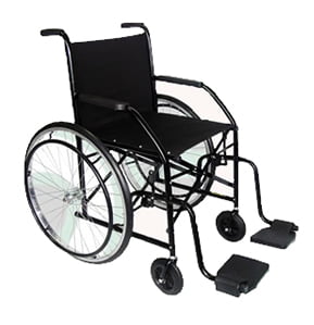 Cadeira De Rodas Até 100Kg Pneu Inflável