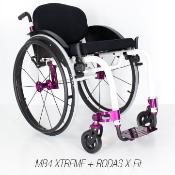 Cadeira de Rodas Monobloco MB4 Xtreme Ortomobil 
