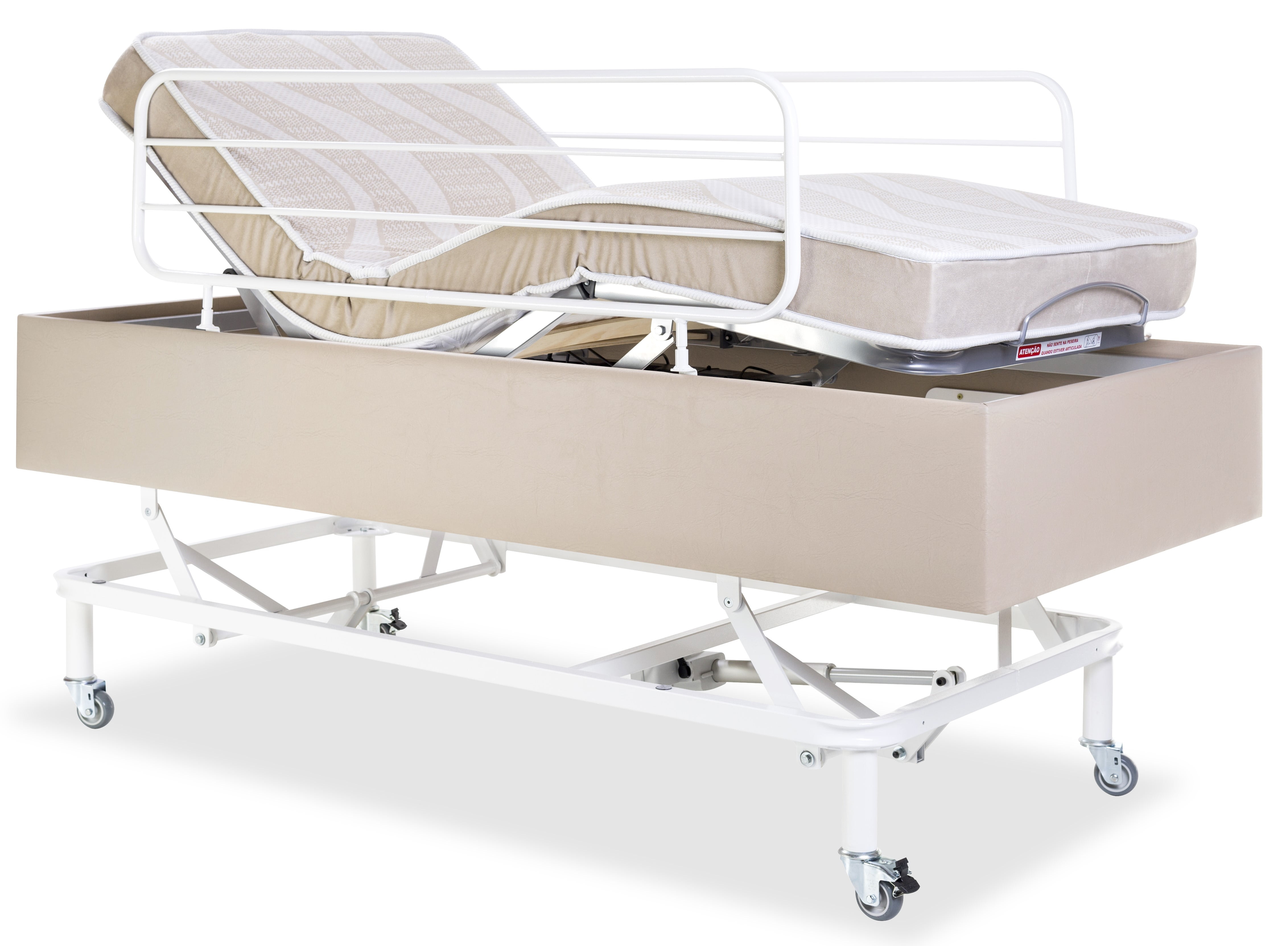 Cama Motorizada Com Elevação De Leito Pilati Confort+Colchão Life