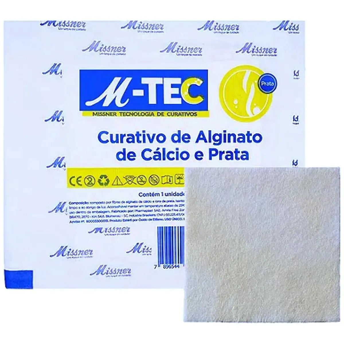 CURATIVO ALGINATO DE CALCIO E PRATA 10X10 MISSNER
