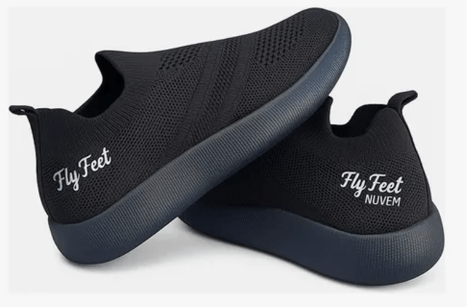 Tênis Ortopédico Flyfeet Nuvem Preto Numero 40/41 Ortho Pauher nas