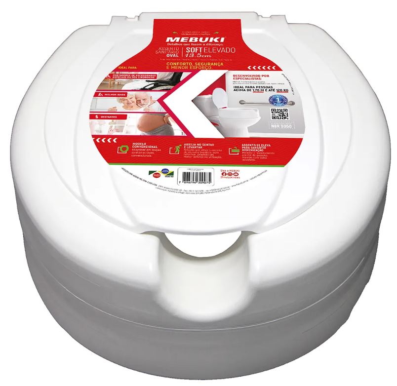 Assento Sanitário Elevado 13Cm