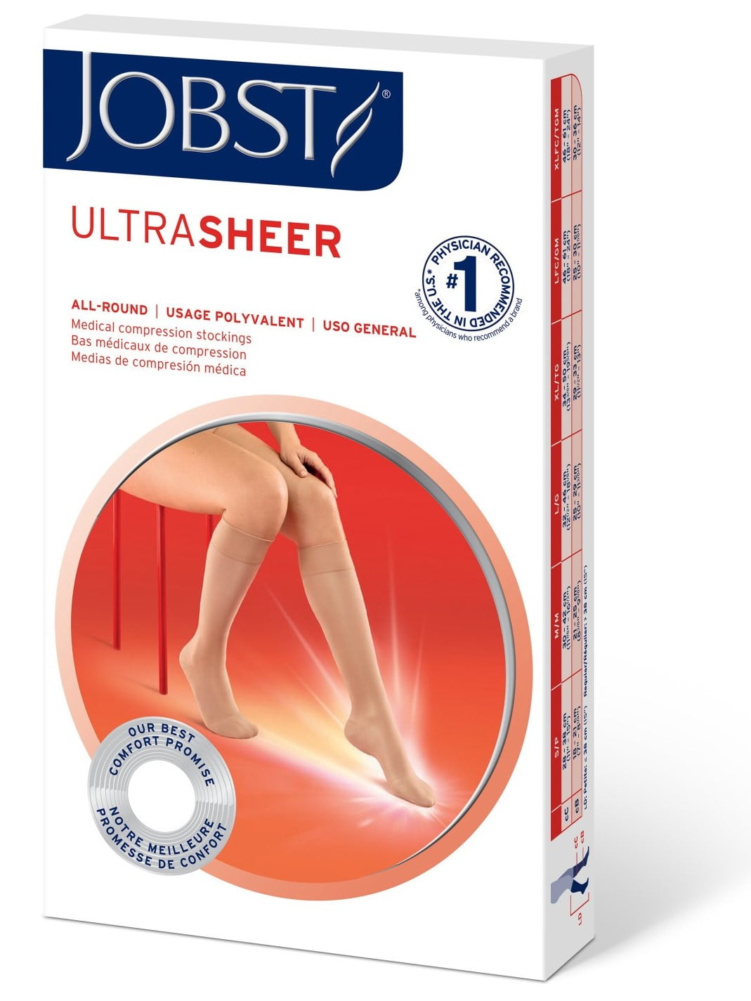 Meia Jobst Ultra Sheer 15-20mmHg Panturrilha