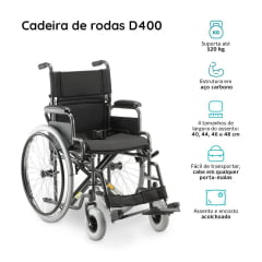 CADEIRA RODAS D400 T44 DELLAMED