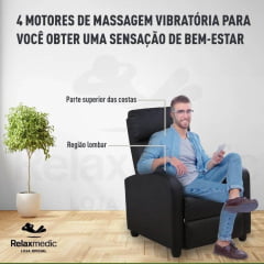 Poltrona Massageadora Reclinável Confort Relaxmedic