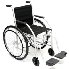 Cadeira De Rodas Até 85Kg Pneu Inflável