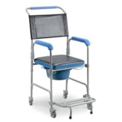 CADEIRA BANHO D50 COM ASSENTO ESTOFADO E REMOVIVEL 150 KG - DELLAMED