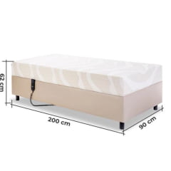 CAMA MOTORIZADA CENTAURO COM PES PILATI