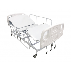 Cama Hospitalar Manual Com Elevação De Leito E Cabeceira ABS PRATICE