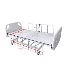 Cama Hospitalar Manual Com Elevação De Leito E Cabeceira ABS PRATICE