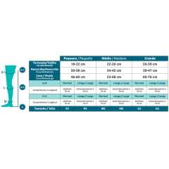 Meia de Compressão 3/4 Dynaven Sigvaris 20-30 mmHg Até o Joelho
