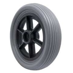 RODA DIANTEIRA MACICA 6' LARGA COM ROLAMENTO - 