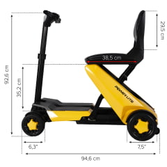 Scooter Motorizada Easy Go Power Lite – 20 km de Autonomia