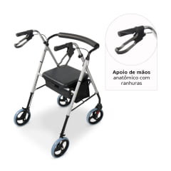 Andador De Alumínio D12 Dellamed
